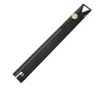 YWBL-WH Regla Recta de Aleación de Aluminio, Regla de Dibujo Profesional de 25cm con Escala para Carpintería, Medición, Dibujo Técnico y Dibujo