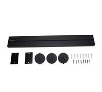 YWBL-WH Regleta de Alimentación de Pista, Montaje en Pared de Aleación de Aluminio de 600mm con 3 Enchufes Desmontables, Capacidad de 32A y 8000W para Sala (3 enchufes estadounidenses.)