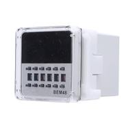 YWBL-WH Relé de Tiempo Pantalla Digital LED con Función de Pausa y Reinicio de Retardo Cíclico 1NO 1NC para Panel de Automatización Industrial o Temporizador de Montaje en Riel DIN de