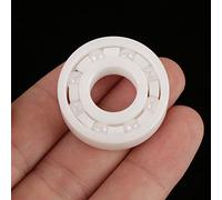 YWBL-WH Rodamiento Cerámico, 1 Pieza Rodamiento de Bolas Profundo ZrO2 Cerámico Completo de Alta Precisión 6001 12x28x8 Mm, Baja Resistencia a la Fricción, Tamaño de Estandarización, Ideal para