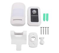 YWBL-WH Sensor de Movimiento Inalámbrico Más Vendido para Tienda, Detector de Movimiento Giratorio de 360° con 32 Melodías, Luz Nocturna LED, ángulo Ajustable de 110°, Rango de (Mh+819)