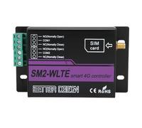 YWBL-WH SM2 WLTE EA Controlador de Alarma SMS 4G de 2 Canales, Enlace de Temperatura y Humedad de la Aplicación WEB con Alarma de Corte de Energía, para Interruptor de relé y Varias