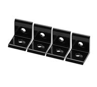 YWBL-WH Soporte de Esquina en L, Conector de ángulo de Aluminio para Marcos 1515 2020 3030 4040 4545, Perfecto para Montaje de Muebles (2020A)