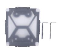 YWBL-WH Soporte Magnético para Plato, 4 Imanes Recubiertos de Goma, 66 Libras de Fuerza de Succión, Cubierta Protectora de Acero de Aleación para Techo de Coche Mini Dish