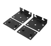 YWBL-WH Soportes para Rieles de Cama, Conector de Marco Resistente de Hierro, 2 Juegos para Camas de Madera con Ranura para Gancho Doble, Ideal para Uso en Camas y Gabinetes