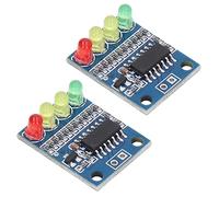 YWBL-WH Tablero de Nivel de Batería, Módulo Indicador de Nivel de Batería de 2 Piezas con Pantalla LED para Sistemas de Carga de 12 V y Prueba de Capacidad