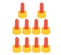 YWBL-WH Tetina de Lactancia para Cabras Tetina Alimentadora de Leche de Cordero de Silicona con Orificio de Ventilación y Tapa de Bola de Acero Se Adapta a Botellas de Plástico de 5,5 X 3 Cm para