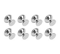 YWBL-WH Tirador de Cabeza Redonda, Perillas de Metal para Casa de Muñecas, 8 Piezas para Muebles en Miniatura 1:12 (Silver)