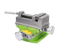 YWBL-WH Tornillo de Prensa de Taladro Deslizante Cruzado, Abrazadera de Banco de Aleación de Aluminio con Almohadilla de Silicona Desmontable, Ajustable en 2 Direcciones para Carpintería y