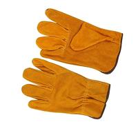 YWBL-WH Trabajo de Cuero de Vaca Resistentes Al Calor Antideslizantes para Soldar Metales, Talla única para Todos los Mecánicos con Prevención de Incendios