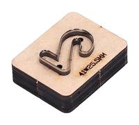 YWBL-WH Troquel de Corte Número 2, Hoja de Acero de Aleación, Troquel de Punzonado de Cuero, 41 X 25,5 Mm, para Cartón, Arcilla, Tablero de Madera, Cuero, Corte Artesanal
