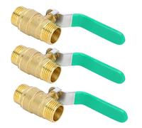 YWBL-WH Válvula de Bola de 1/2 pulg., Material de Latón, Construcción Duradera, A Prueba de Compresión, Sistemas de Tuberías de Gas y Agua, Fácil Instalación