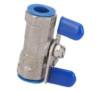 YWBL-WH Válvula de Bola de 1/4 Pulgadas Válvula de Bola NPT con Rosca Hembra de Acero Inoxidable 304 DN8 Sello Suave de una Pieza 1000 WOG para Agua, Aceite, Aire, Bomba de Jardín, Uso Industrial