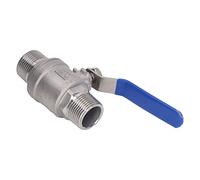 YWBL-WH Válvula de Bola de 1 Pulgada, Válvula de Bola NPT de Acero Inoxidable 304, Rosca Macho Doble DN25, 1000 WOG, Manija de Apertura Rápida de 90 Grados, para Sistemas de Agua, Aceite, Gas,