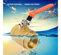 YWBL-WH Válvula de Bola de Latón DN40 1-1/2 para Agua, Petróleo, Gas, Válvula de Cierre de Alta Presión con Cierre de Apertura Rápida, Diseño Compacto para Sistemas de Control de Tuberías de Aceite