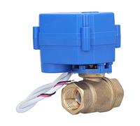 YWBL-WH Válvula de Bola Eléctrica Válvula de Bola Motorizada de Latón DC12V DN15 1 2in IP67 3 a 5s Apagado Automático 212 °F Control de Flujo de Tratamiento de Agua para Sistemas de Tuberías