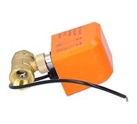 YWBL-WH Válvula de Bola Motorizada, Válvula Eléctrica de Latón, 2 Vías 12V 24V DN20 para Sistemas de Control de Agua y Glicol