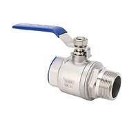 YWBL-WH Válvula de Bola NPT de 1 1/4 Pulgadas, Acero Inoxidable 304, Rosca Macho Hembra, DN32 1000 WOG, Cierre Manual para Agua, Aceite, Gas, Bomba de Jardín, Tanque de Lluvia, Plomería