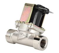 YWBL-WH Válvula de Latón Válvula Solenoide de Presión de Agua DC12V de Entrada Mecánica de 2 Posiciones y 2 Vías G1 Macho a G1 4 Hembra para Uso en Desviador de Ducha de Bañera