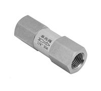 YWBL-WH Válvula de Retención de Acero Inoxidable 304, Válvula Unidireccional de Rosca Interna 1/8 Pulgada 1/4 Pulgada 3/8 /2 BSPP para Sistemas de Gasóleo de Agua (/4”)