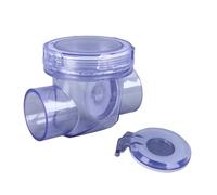 YWBL-WH Válvula de Retención para Inodoro, Prevención de Reflujo de Reflujo, PVC Engrosado, Válvula Antirretorno Unidireccional en Línea, a Prueba de Fugas para Tubería de Alcantarillado