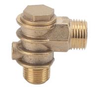 YWBL-WH Válvula de Retención Válvula de Retención de Compresor de Aire de Latón G1 2 3 4 16UNF M10 Unidireccional Roscada 3 Juntas Macho Resistente a Fugas para Sistemas de Compresores de Aire