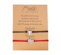 YWBleked Collar de tarjeta de papel de Halloween creativo todo Halloween trenzado pareja novia pulsera Pulsera Oro Mujer (A, 9.4x7.3cm)
