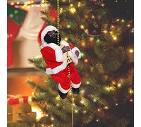 YWBleked con un Truco de Navidad Twerking Doll Stunt Gift Santa 1PCS Musical Christmas Decoration Noel (Black, One Size)