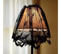 YWBleked Disfraces De HalloweenPantalla de Encaje Negro Halloween 18 x 60 Pulgadas con Pantalla Negra Cinta para decoración Halloween Libro Horizonte Sucesos (Black, 25x20x1)