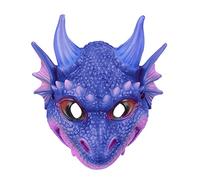 YWBleked Mascara Latex HalloweenParty Kid Cosplay Mask Children Halloween Costume Careta Halloween Adulto (Blue, One Size)