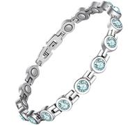 YWBleked Pulsera de cobre para hombre, pulsera de tobillo para mujer, pulsera de cobre ajustable Positivos Brazalete de Silicona Motivacional (WH2, One Size)
