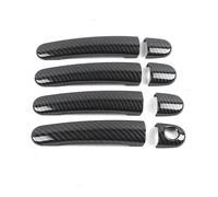YWBSPPO Manija Puerta Exterior Shel Compatible con Seat para Leon MK1 MK2 1999-2012, Cubierta De Manija De Puerta Lateral Exterior De Coche Pegatinas Decorativas, Piezas De Repuesto(Carbon Texture B)