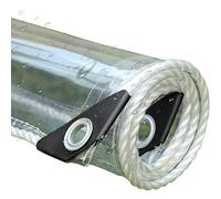 YWBXSHKD Lona De PláStico PVC 0.8x2m, Lona Transparente Impermeable PVC El Plastico Toldo BalcóN Techo Lona Impermeable Telas Impermeables para Exterior, PVC Toldos con Ojales