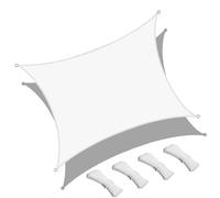 YWBXSHKD Toldo Vela De Sombra Rectangular ProteccióN UV 2x4m, Toldo con ProteccióN Solar, Toldo De Vela Solar para JardíN Oxford A Prueba De Impermeable para Exteriores Patio