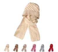 YWeiLiangSan Bufanda Capucha 3en1 Mujer - Forro Polar Invierno, Protección Auditiva para Exteriores y Actividades de Frío (Beige,One Size)