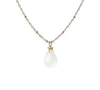 YWeiLiangSan Collar de cristal marino hecho a mano para mujer, colgante de gota de agua azul, joyería playera de la amistad (White,One Size)