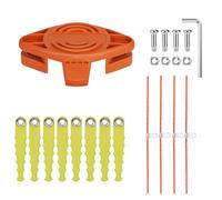 Yweller 18 cuchillas recortadoras WA0010 WA0004 WA0004.1 en hoja doble apta para Worx WG163E, WG157E.9, WG160, WG165, WG730E, todos 20 V, con alimentación automática, con hilo extra fuerte