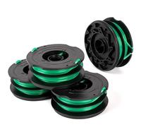 Yweller 4 bobinas de repuesto A6495 A6495-XJ de longitud 12 m de grosor 1,5 mm adecuado para cortabordes Black+Decker GL701, GL741, GL720, GL716 y GL716B