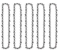 Yweller Cadena de sierra de 1/4 pulgadas LP para guías de cadena de 15 cm, 37 eslabones de accionamiento, 1,1 mm, mini cadena de repuesto para mini motosierra en jardín, agricultura, árboles, 5