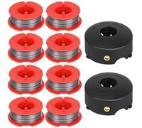 Yweller F016800175 Pro-Tap - Bobina automática de 1,6 mm x 8 m, compatible con Bosch Art 23, Art 26, Art 30 Combitrim, Art 23, Art 26 Easytrim, bobina de repuesto con cubierta de bobina F016L71088