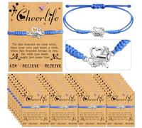 ywevyezc 36 pulseras de animadora ajustables a granel para animadoras de equipo, entrenador, competición, regalos para mujeres, accesorios de animadora, cosas de animadora