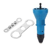 YWHWXB Adaptador de pistola remachadora inalámbrico, kit de herramientas de taladro eléctrico, adaptador de remachadora, tuerca de inserción, accesorios de herramientas eléctricas de mano (azul)