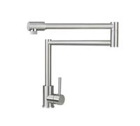 YWJFSA Grifo Cocina Abatible Acero Inoxidable Grifos Baño con 2 Tipos de Chorro Agua Fría y Caliente