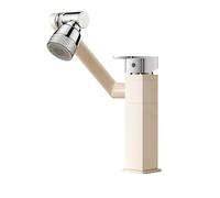 YWJFSA Grifo Cocina Abatible Grifo Giratorio Cocina con 2 Tipos de Chorro Grifos Baño Altura Regulable Monomando Latón