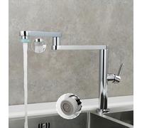 YWJFSA Grifo Cocina Abatible Grifos Baño Lavabo Grifos Lavabo Monomando Giratorio a 360° Latón,Oro Cepillado