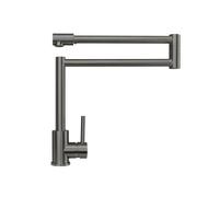 YWJFSA Grifo Cocina Abatible Grifos Cocina Monomando Acero Inoxidable Grifo Baño Agua Fría y Caliente Latón