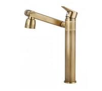 YWJFSA Grifo Cocina Abatible Grifos de Brazo Mecánico con 2 Modos de Boquilla Grifo Monomando Cocina Altura Regulable Latón,Antigüedad