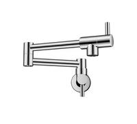 YWJFSA Grifo Cocina Pared Grifo Agua Fria Grifos Baño Giratorio a 360° G1/2,Enchapado