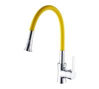 YWJFSA Grifo De Cocina Fregadero Flexible Caño Alto Grifo Monomando Giratorio Fregadero Cocina