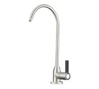 YWJFSA Grifo de Osmosis Inversa de Acero Inoxidable 1/4",360° Giratorio,Grifo Cocina para Agua Potable para Todos Sistemas de Osmosis Inversa & Filtración